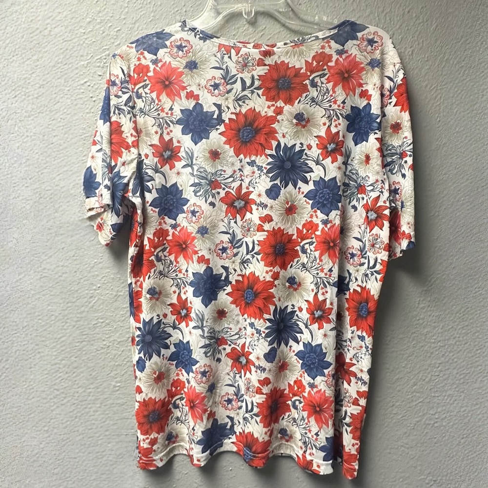 Floral Mesh Top - Picture 3 of 4